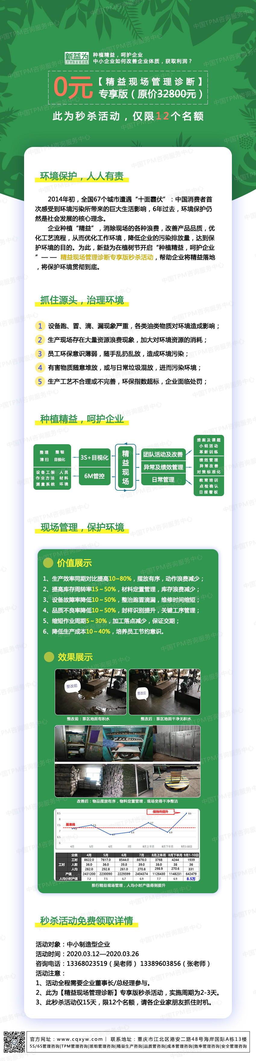種植精益，呵護(hù)企業(yè)——精益現(xiàn)場(chǎng)管理診斷專享版秒殺活動(dòng)